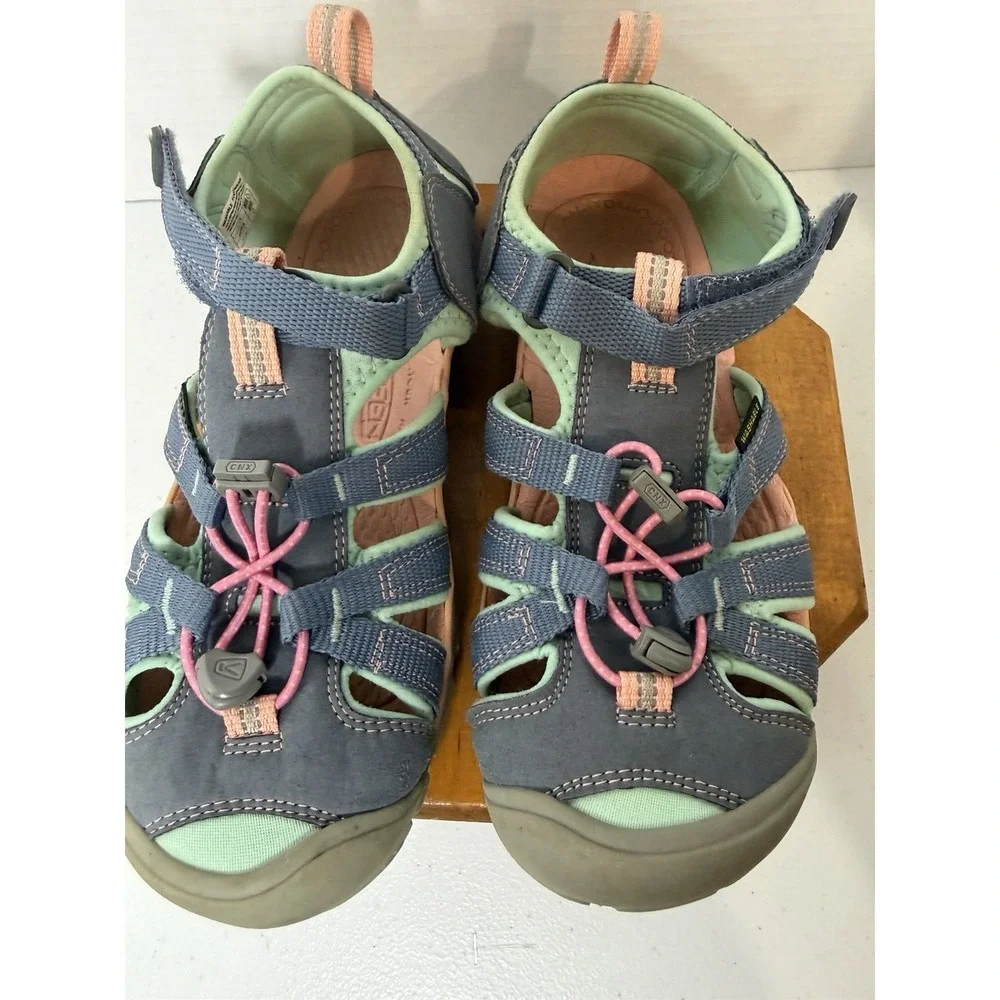 KEEN Kids Outdoor Sport‎ Sandals Blue Green Pink Size US 5 Youth Adjustable